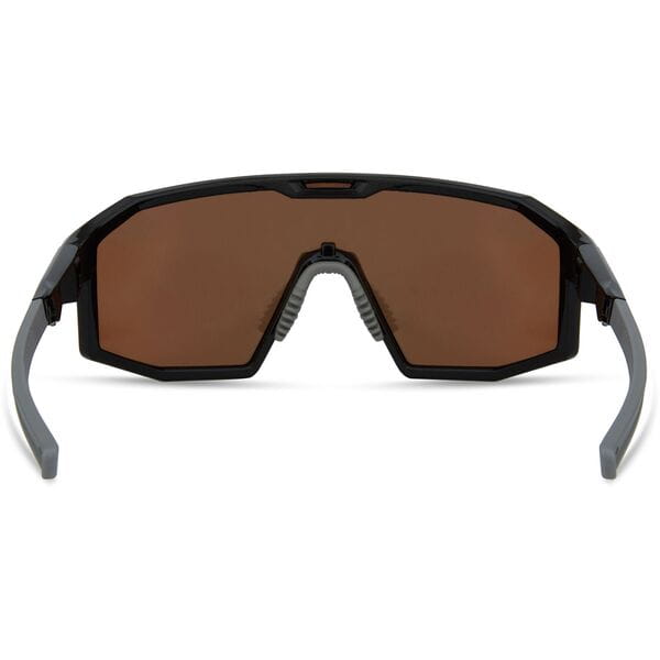Madison Enigma Gloss Black Sunglasses Bronze Mirror Lens Rear