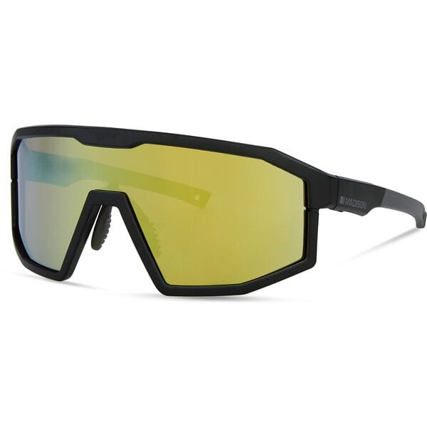 Madison Enigma Matt Black Sunglasses 3 Lens Pack Bronze Mirror