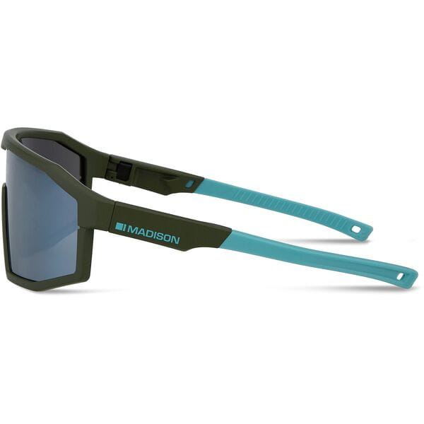 Madison Enigma Matt Olive Sunglasses 3 Lens Pack Side