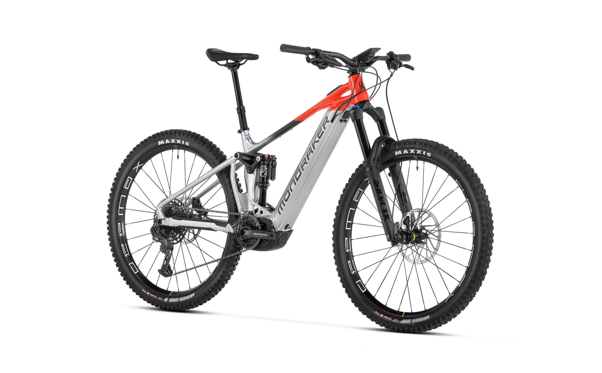 Mondraker crafty r ebike flame red front view