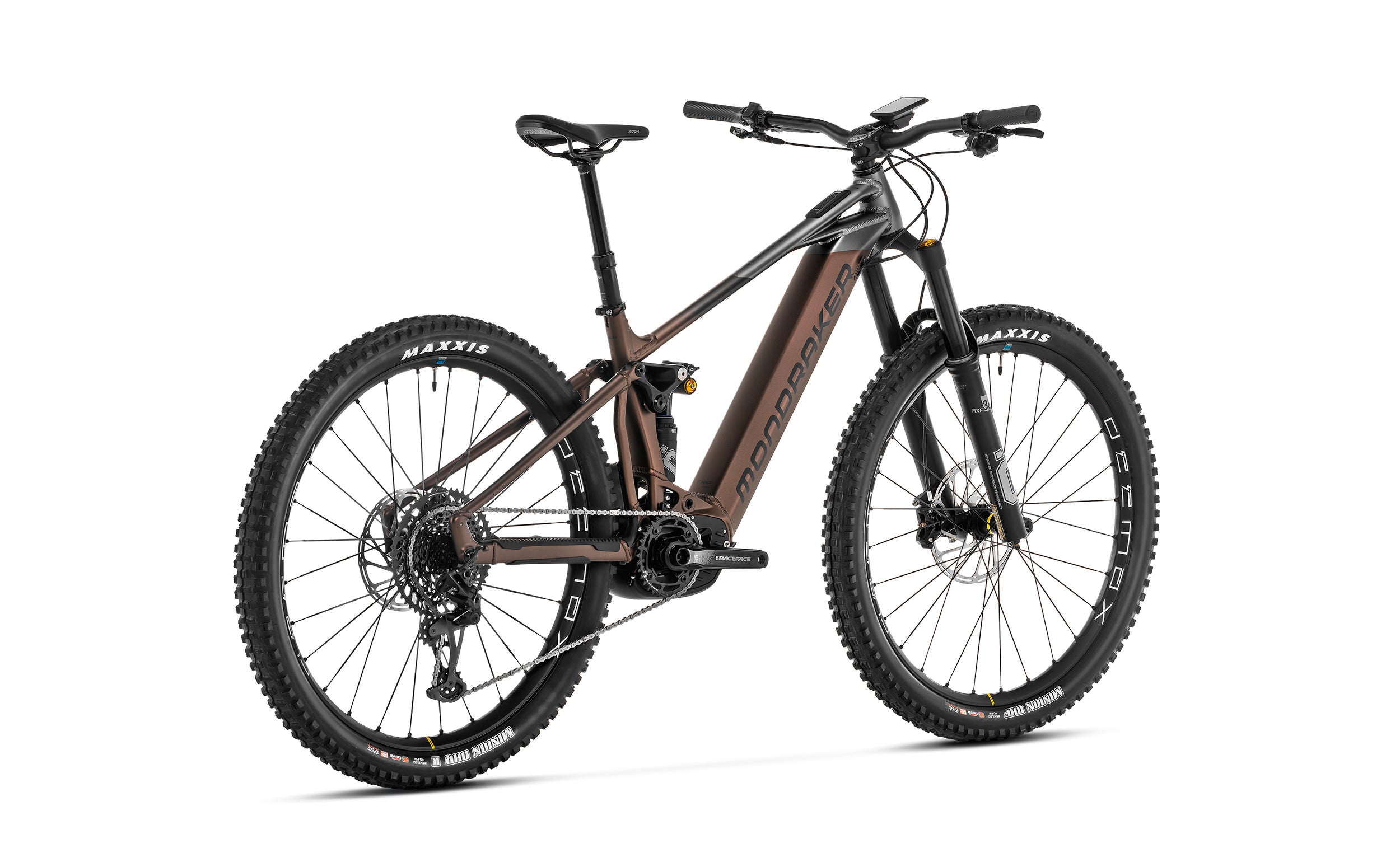 Mondraker crafty xr ebike bronze rear view