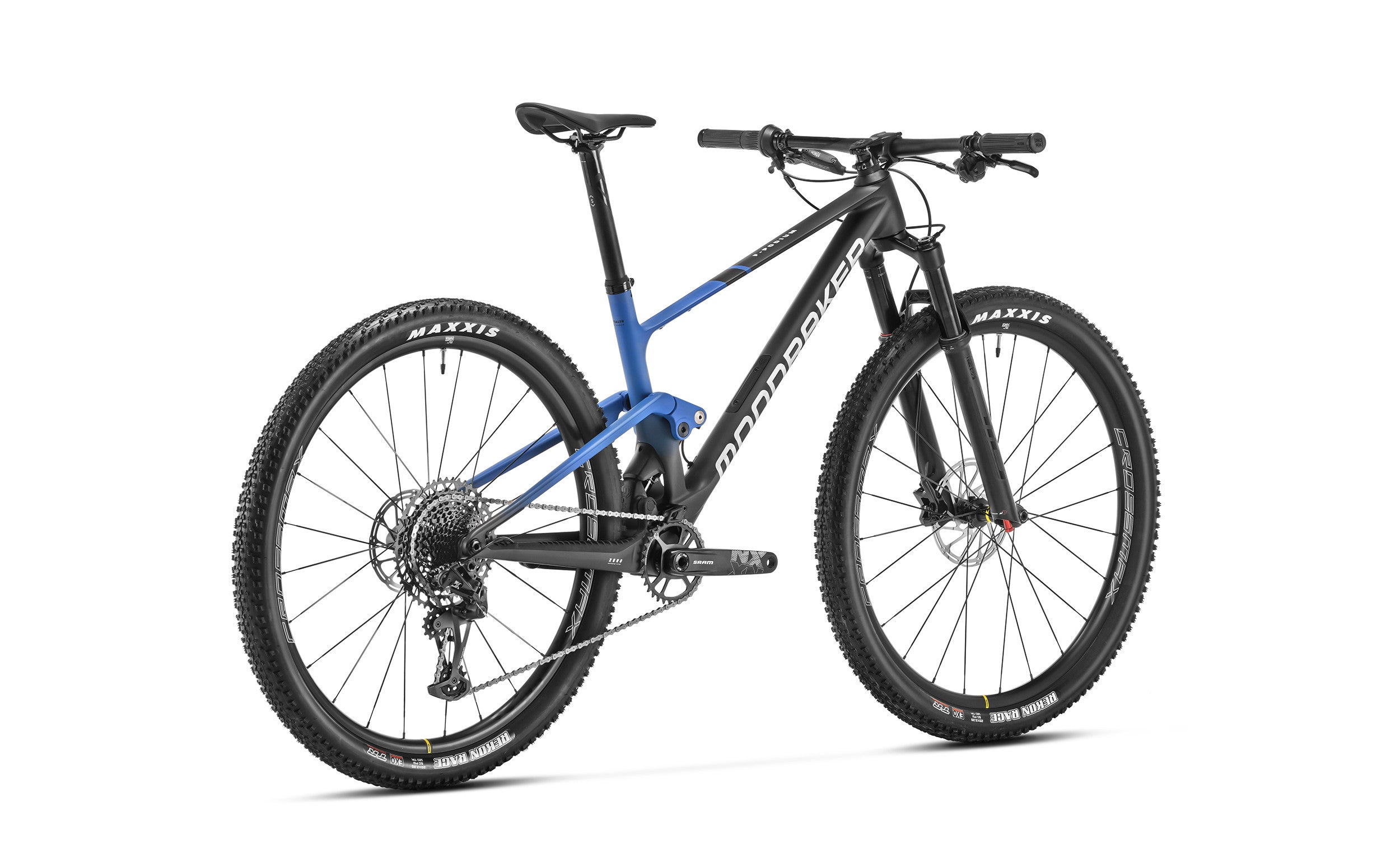 Mondraker F-podium xc bike blue rear view