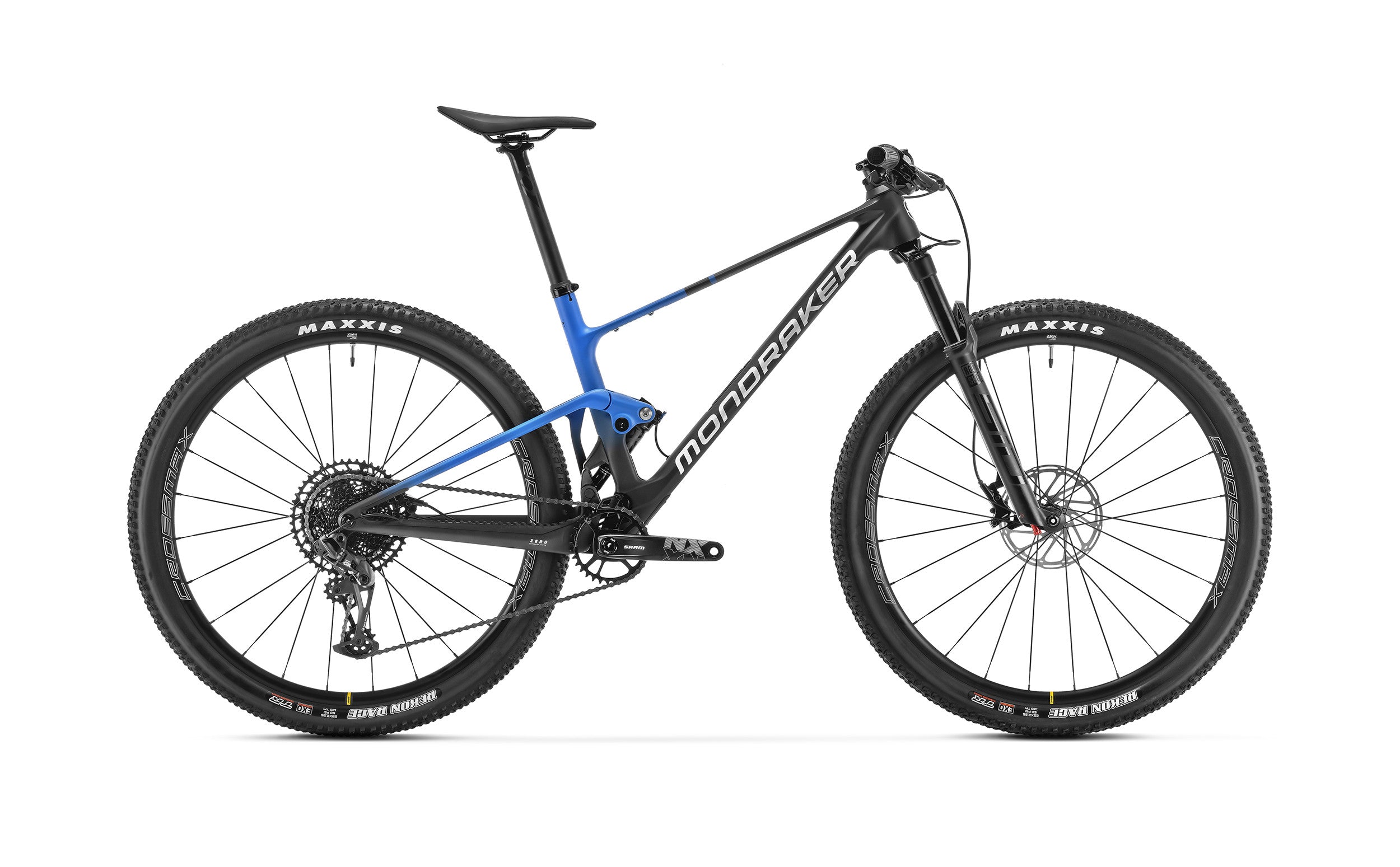 Mondraker F-podium xc bike blue side view