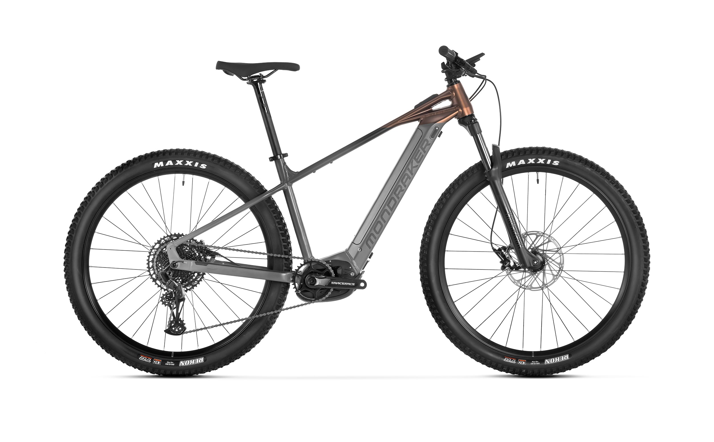 Mondraker prime ebike bronze side view