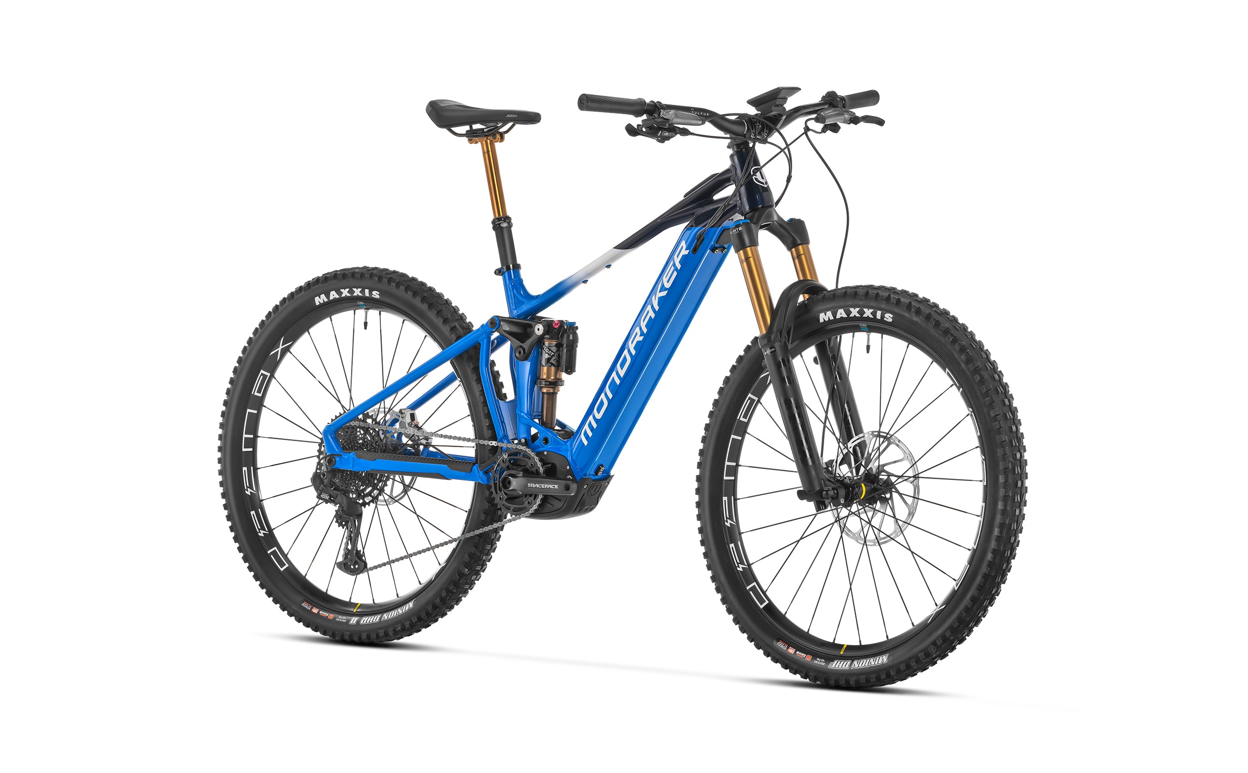 Mondraker rr ebike carrera blue front view