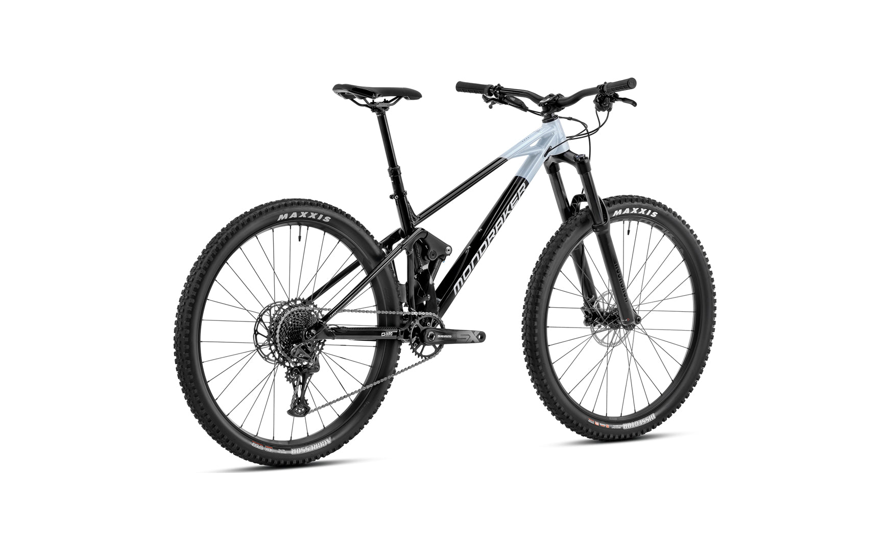 Mondraker Raze black and white rear view