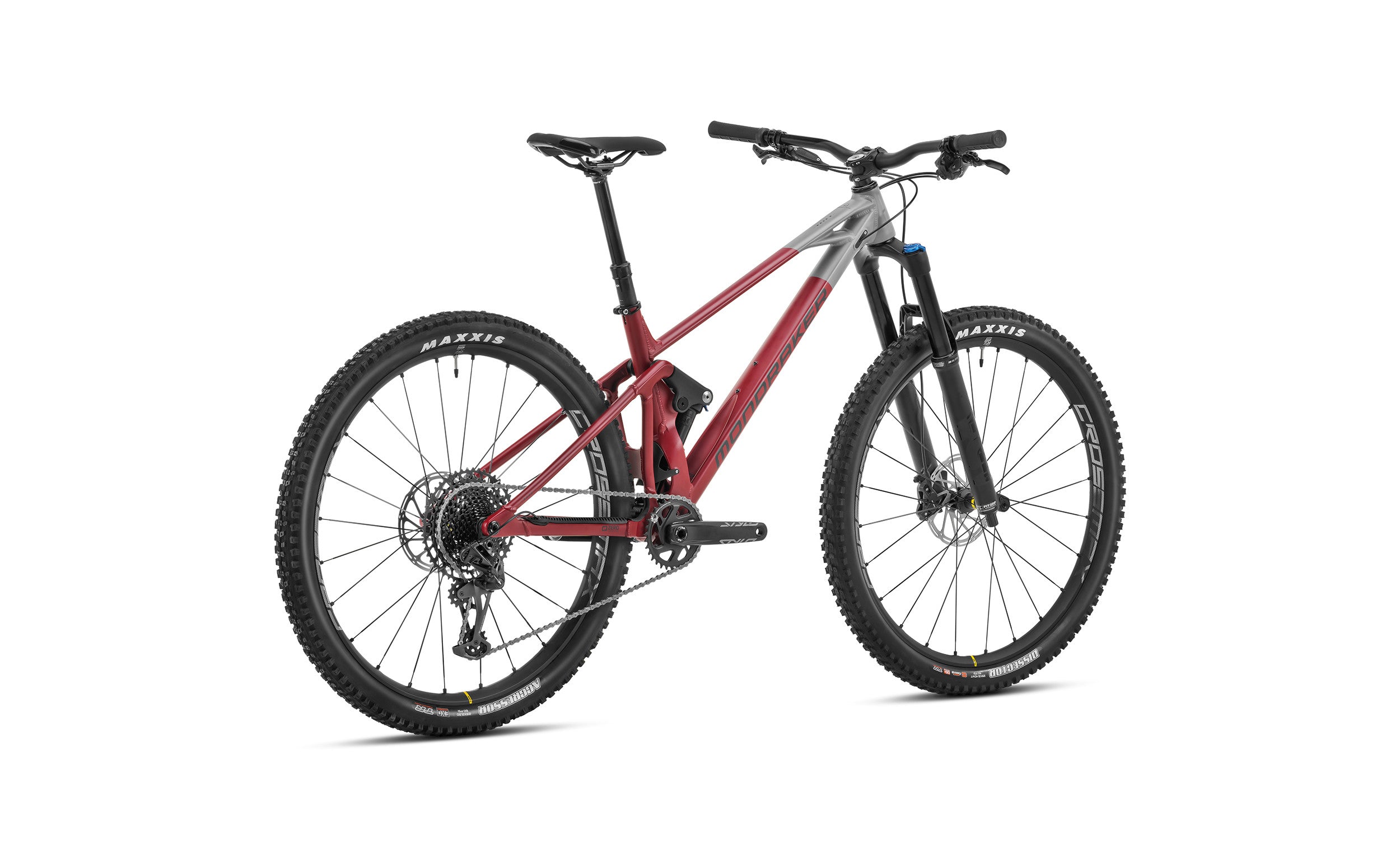 Mondraker raze r cherry red rear view