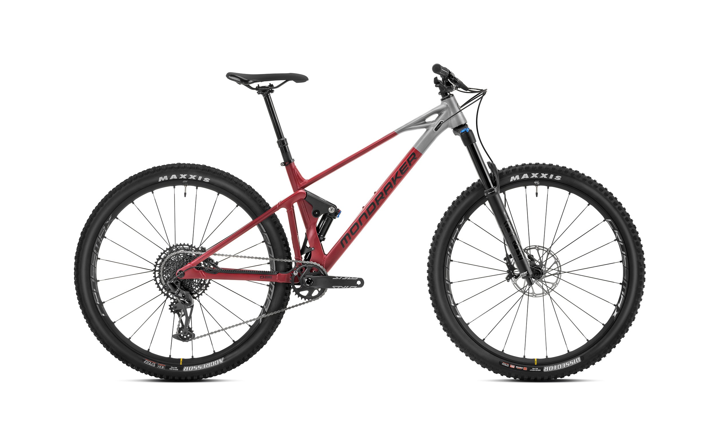 Mondraker raze r cherry red side view