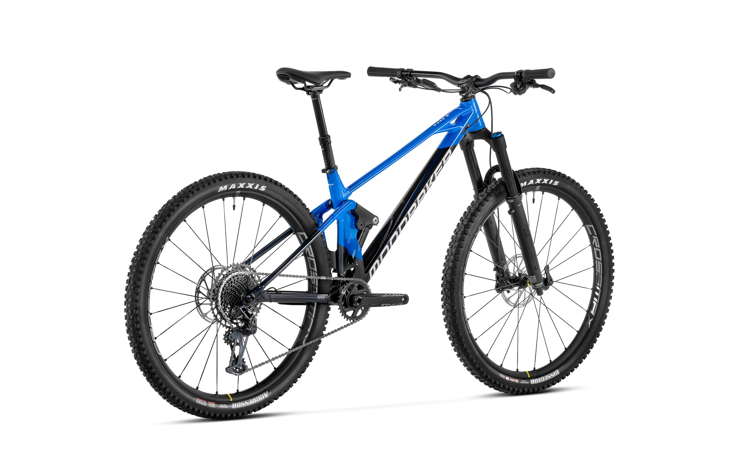 Mondraker Raze r full suspension midnight blue rear view