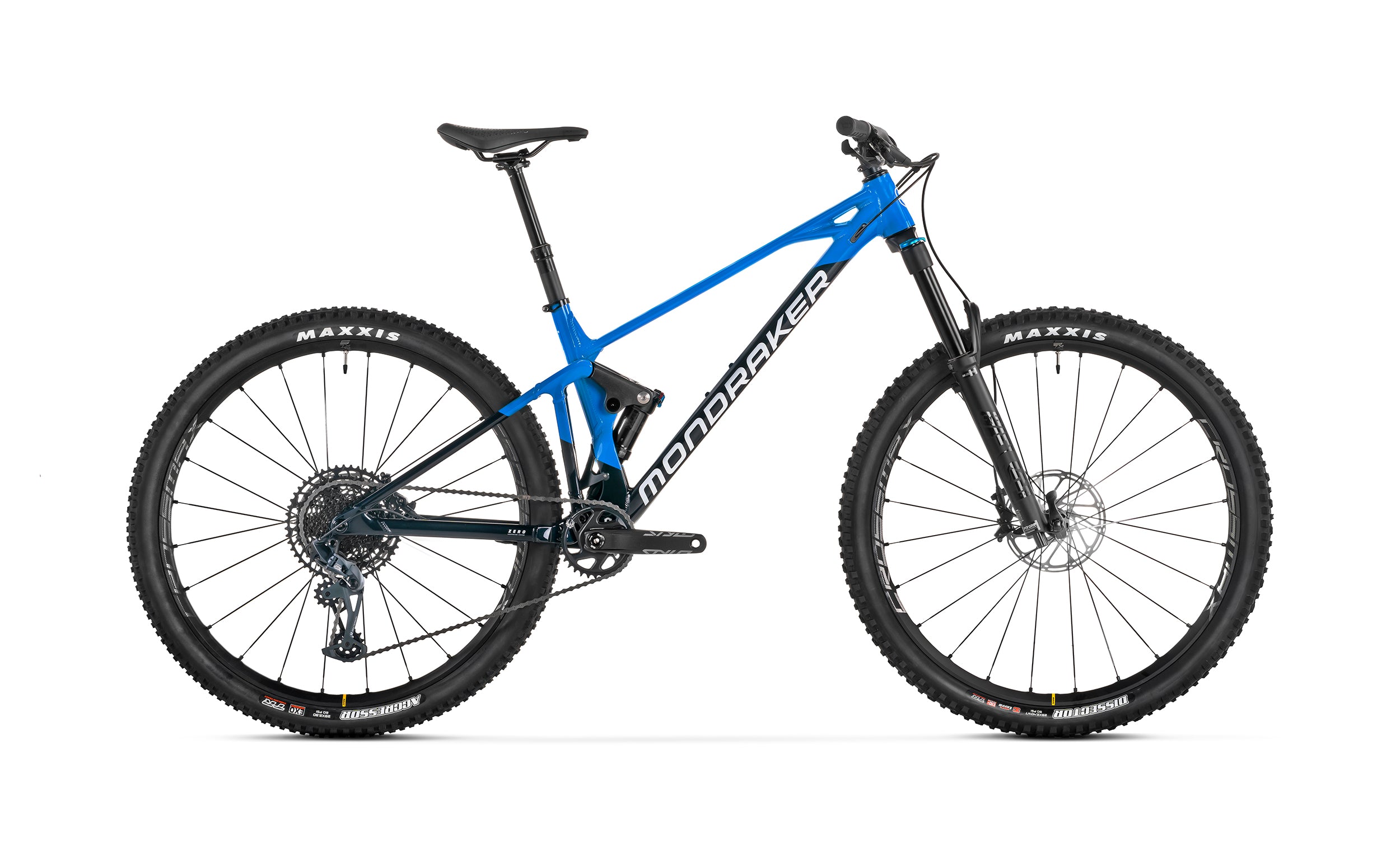 Mondraker Raze r full suspension midnight blue side view