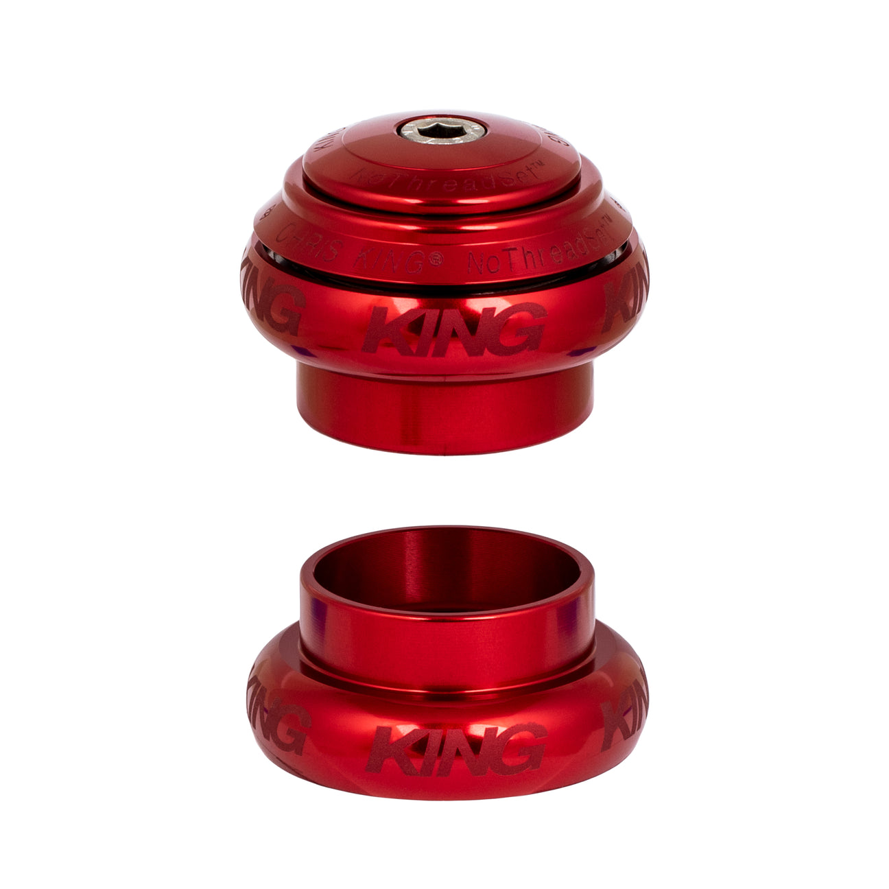 Chris King nothreadset headset in red sv