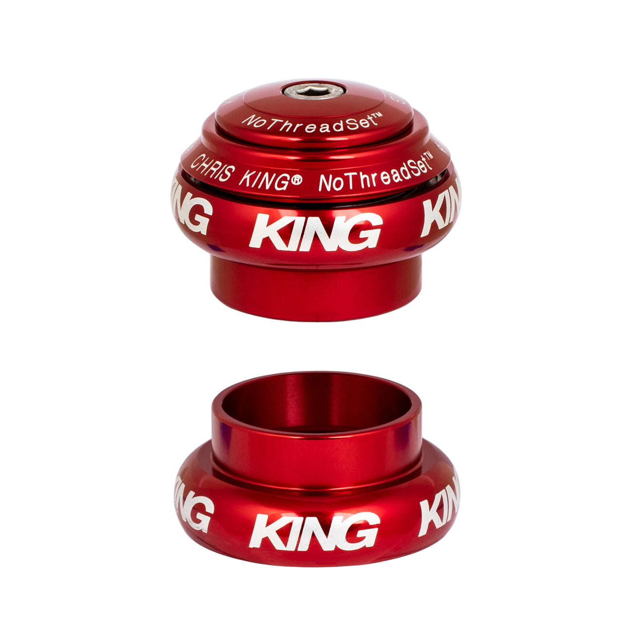 Chris King nothreadset headset in red