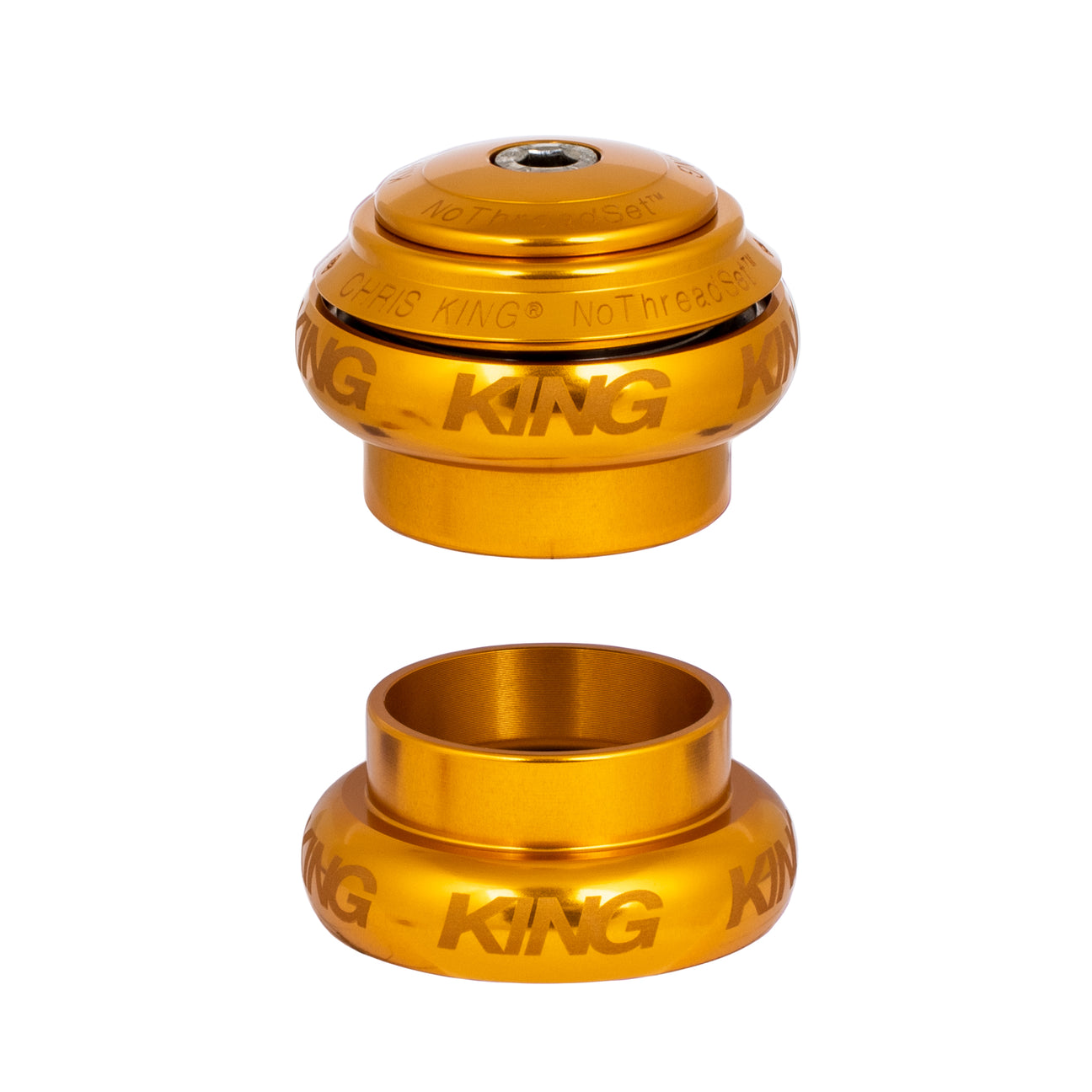 Chris King nothreadset headset in gold sv