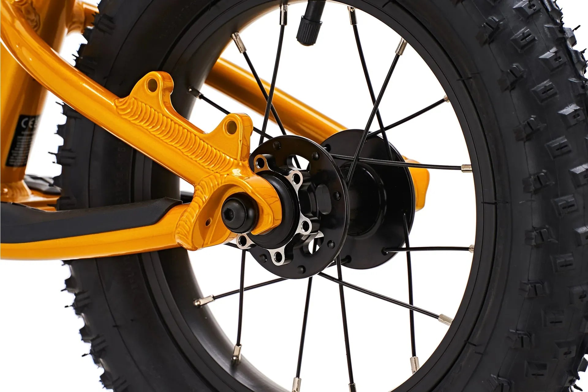 Nukeproof Cub Scoot 12" Yellow Kids Bike Rear Brake Ready