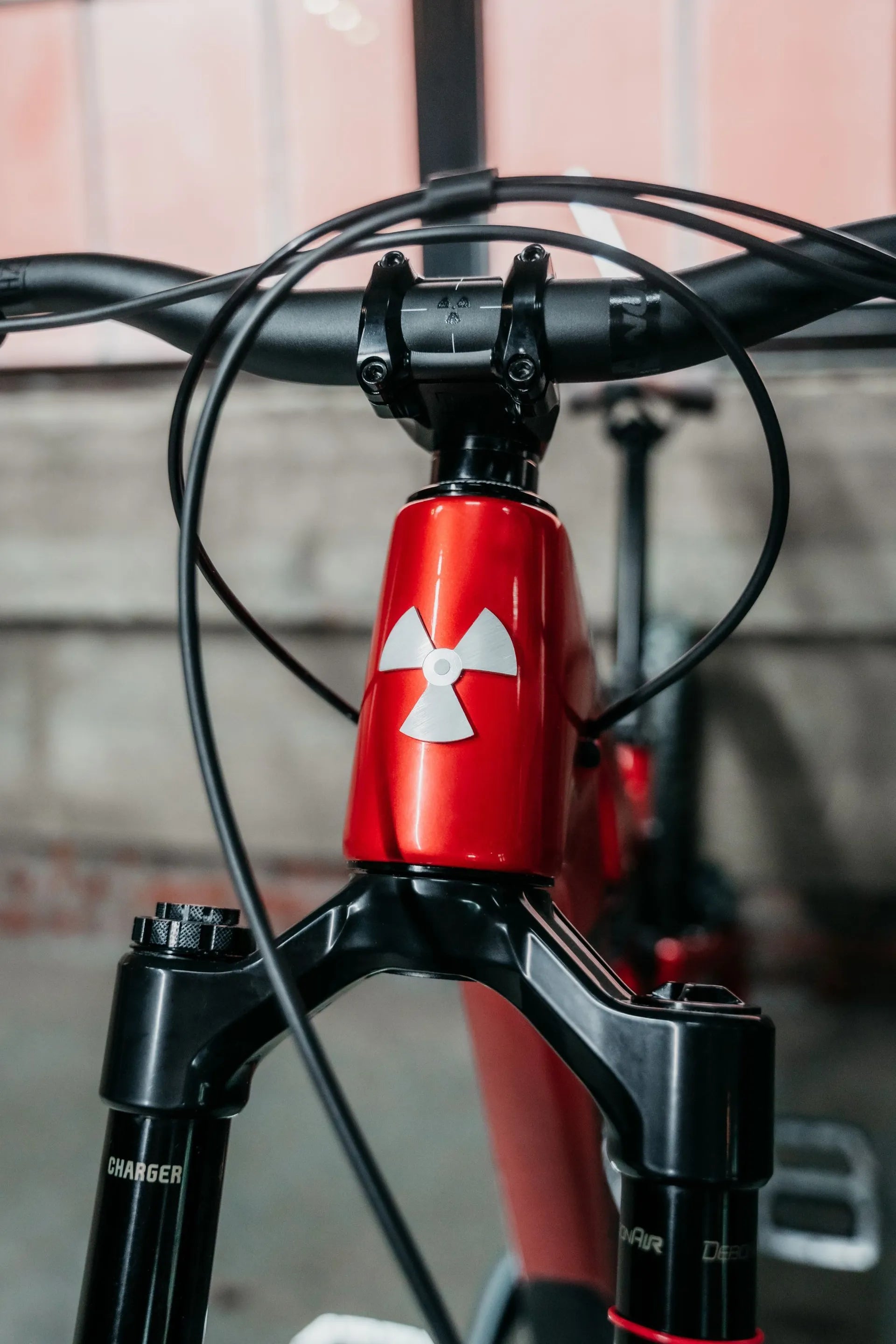 Nukeproof Reactor Carbon 290 Pro Head Badge