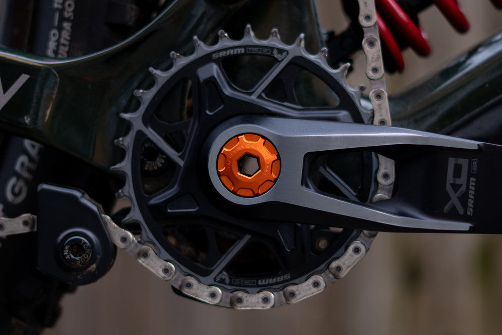 Oak Components Crank Ejecter Cap Set fits SRAM DUB Orange