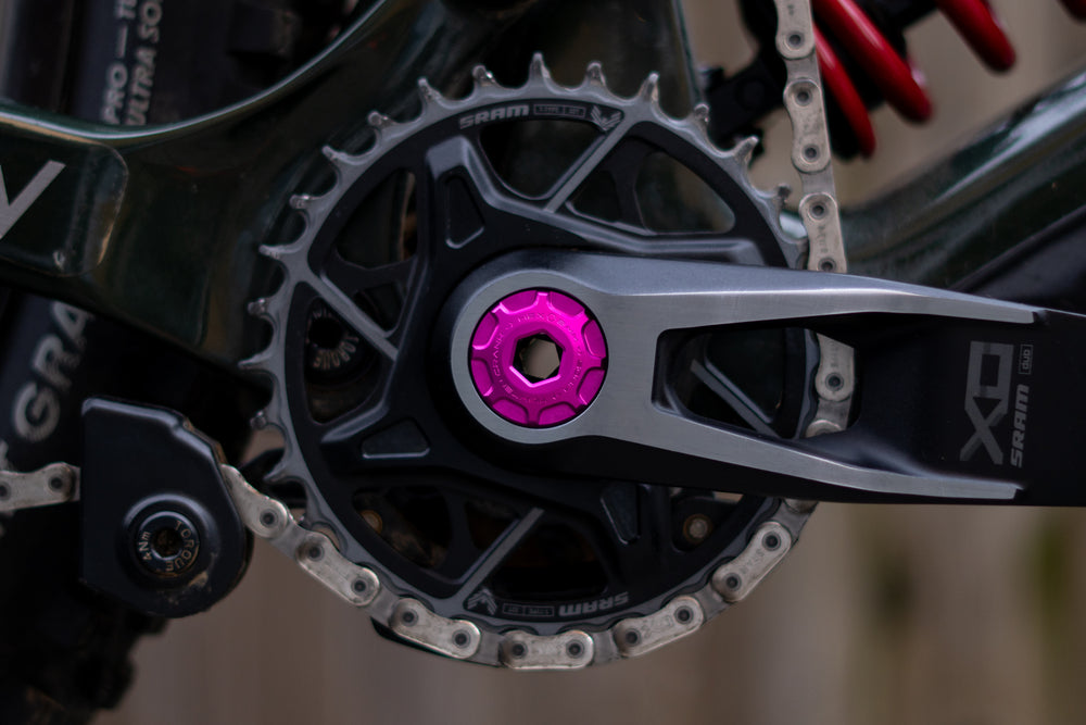 Oak Components Crank Ejecter Cap Set fits SRAM DUB Pink