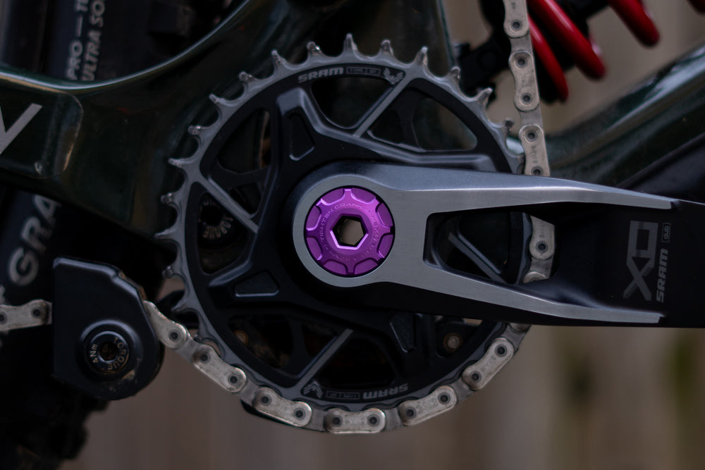 Oak Components Crank Ejecter Cap Set fits SRAM DUB Purple