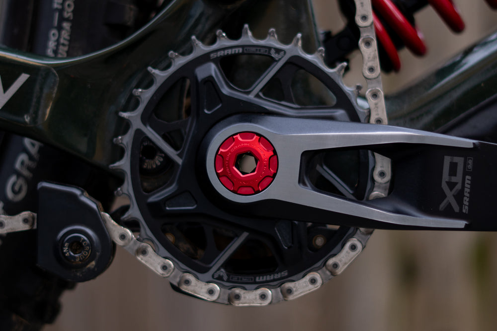 Oak Components Crank Ejecter Cap Set fits SRAM DUB Red