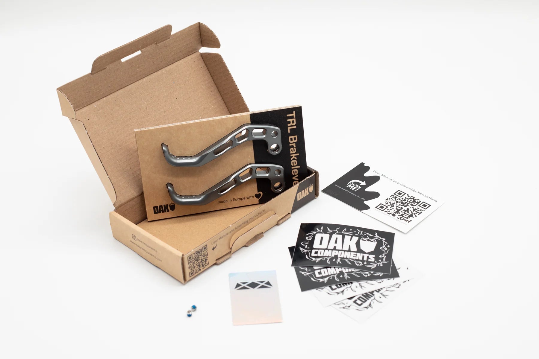 Oak components trp lever packaging