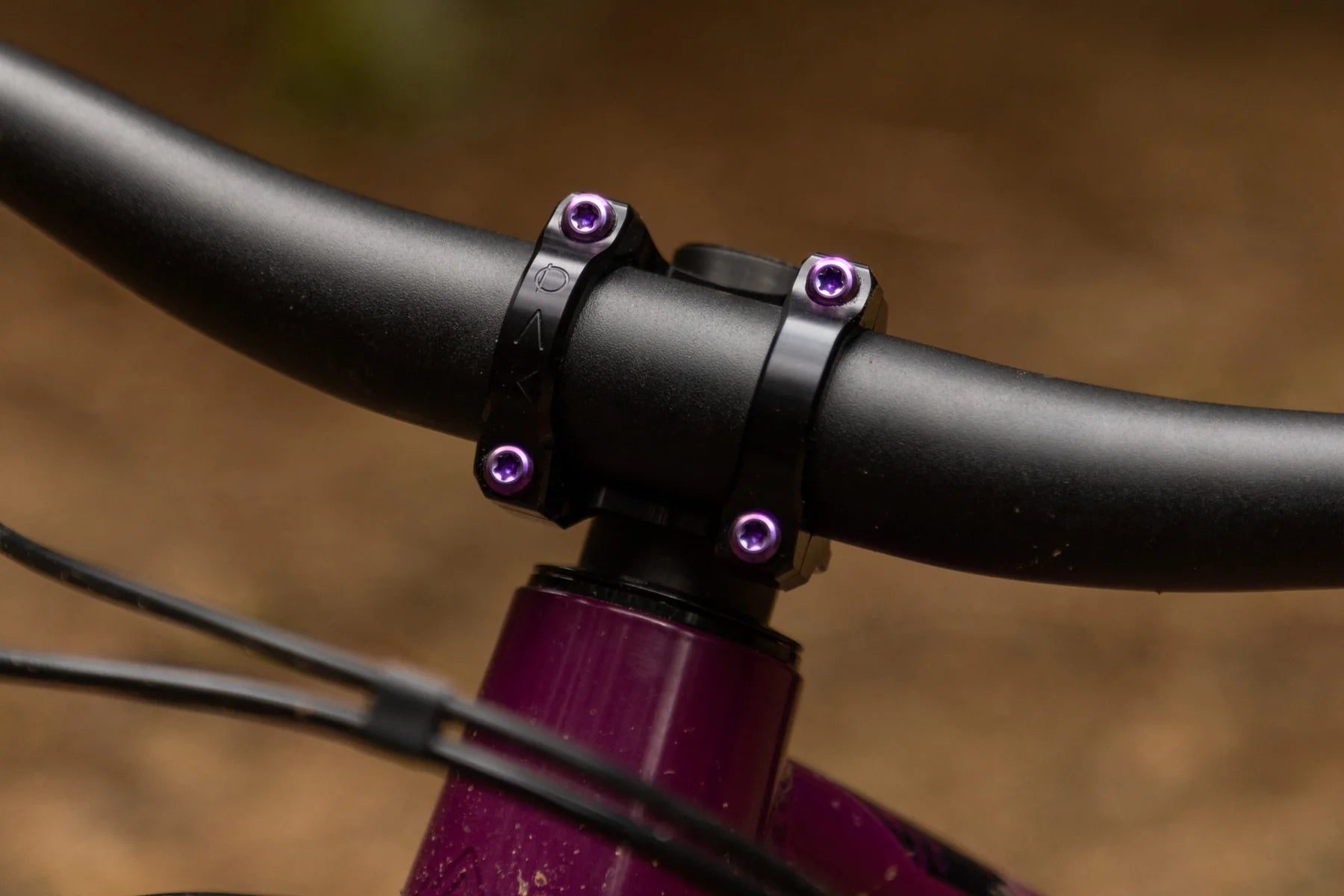 Oak eternal stem titanium bolts purple