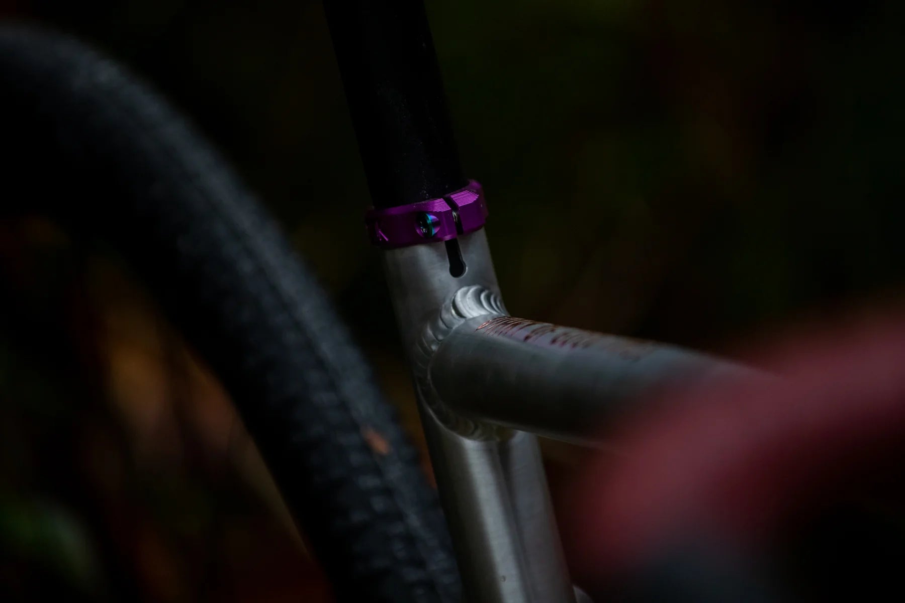 Oak orbit titanium seatclamp bolt oilslick