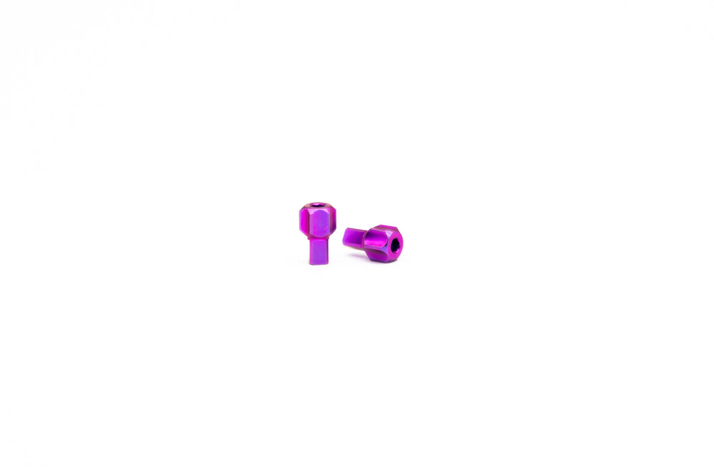 Oak Titanium Adjustment Screw Set For SRAM Brakes Purple
