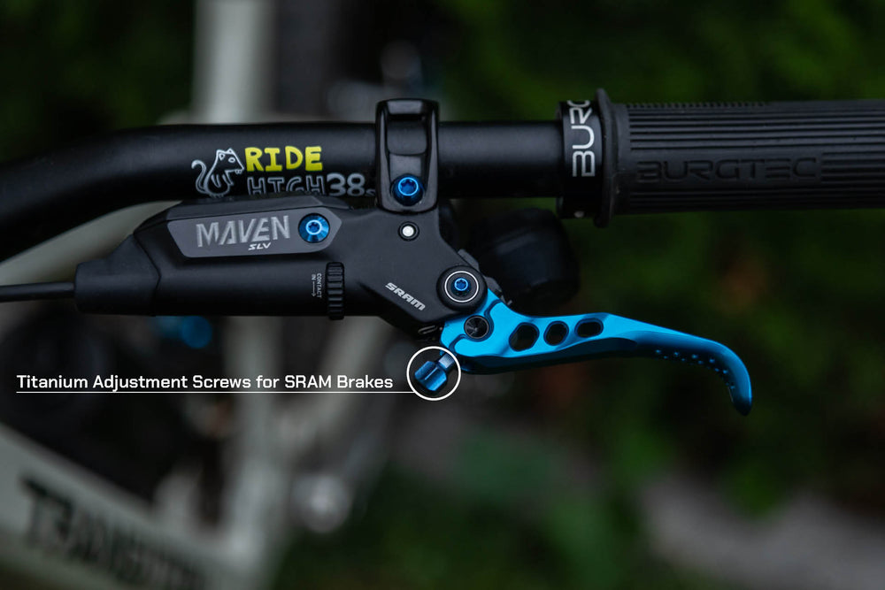 Oak Titanium Adjustment Screw Set For SRAM Brakes What You Get