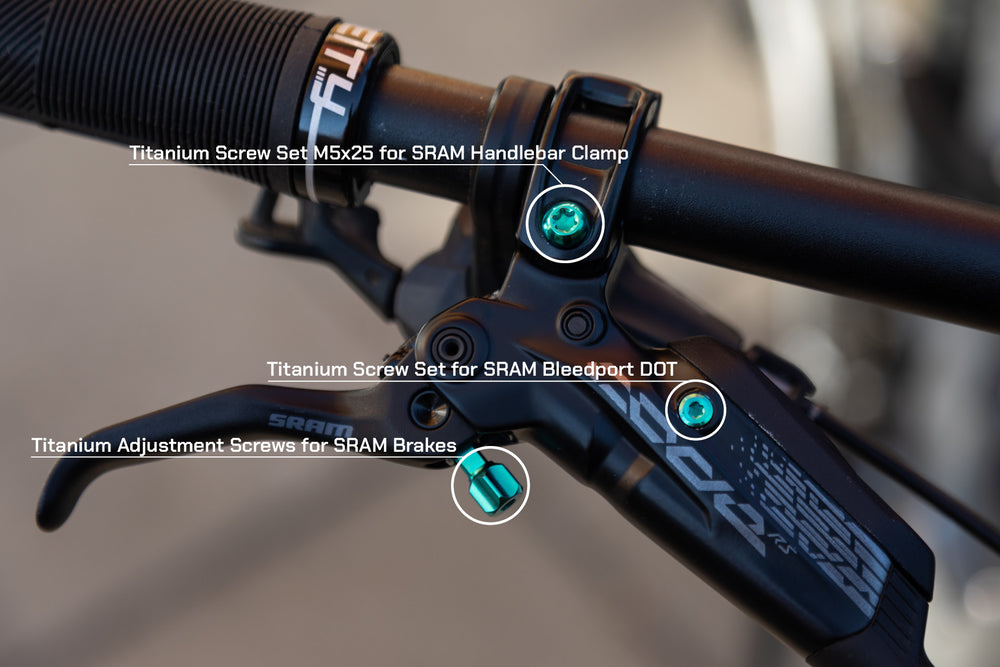 Oak Titanium Adjustment Screw Set For SRAM Brakes Other Parts