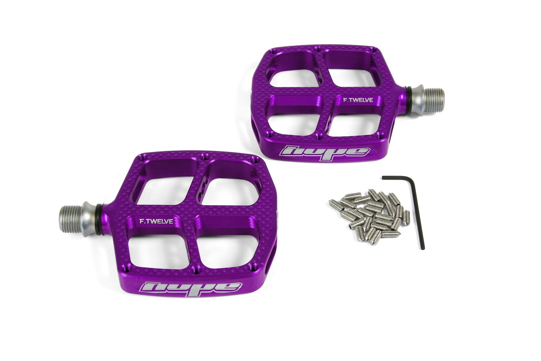 Hope F12 kids pedals purple