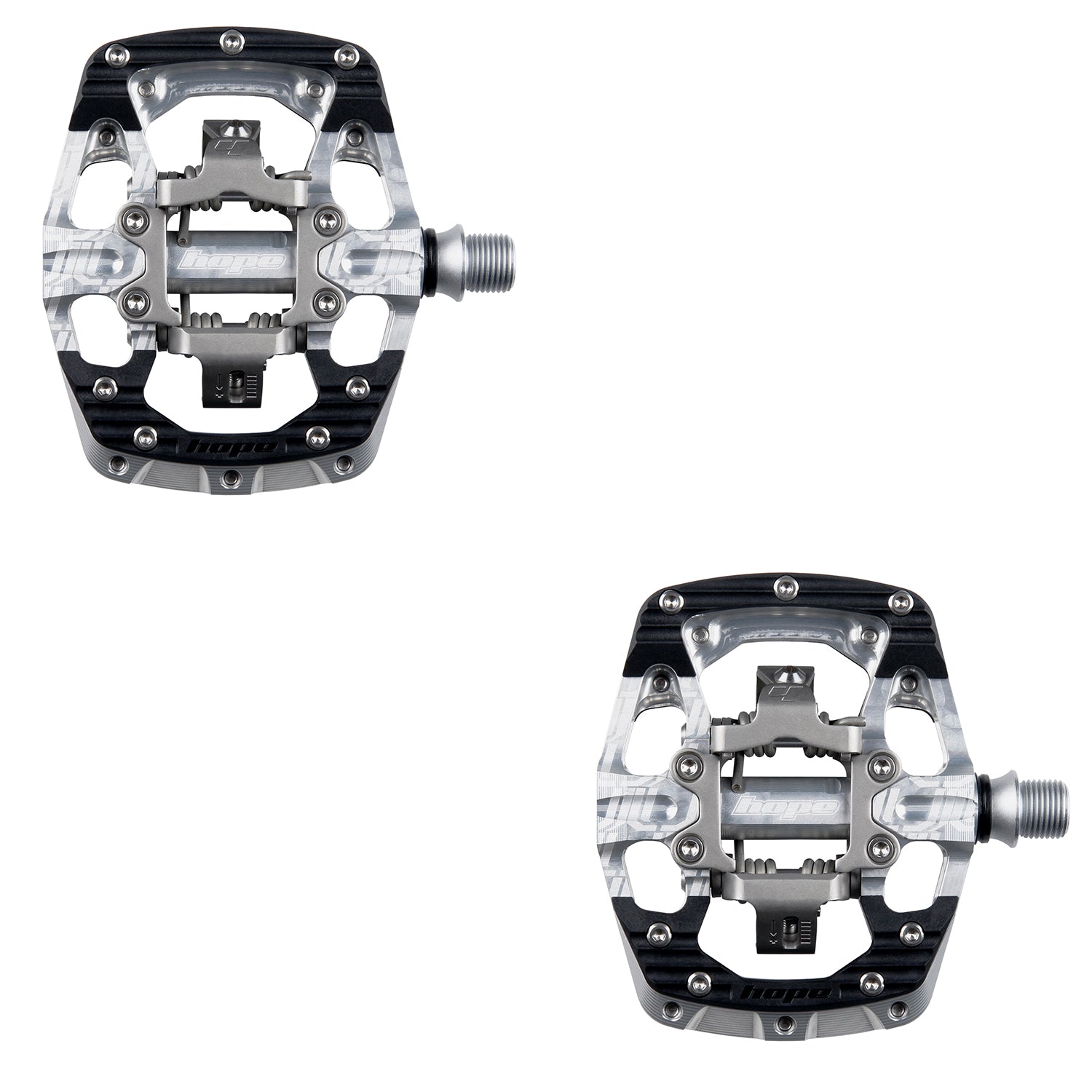 Hope union gravity clipless pedals silver