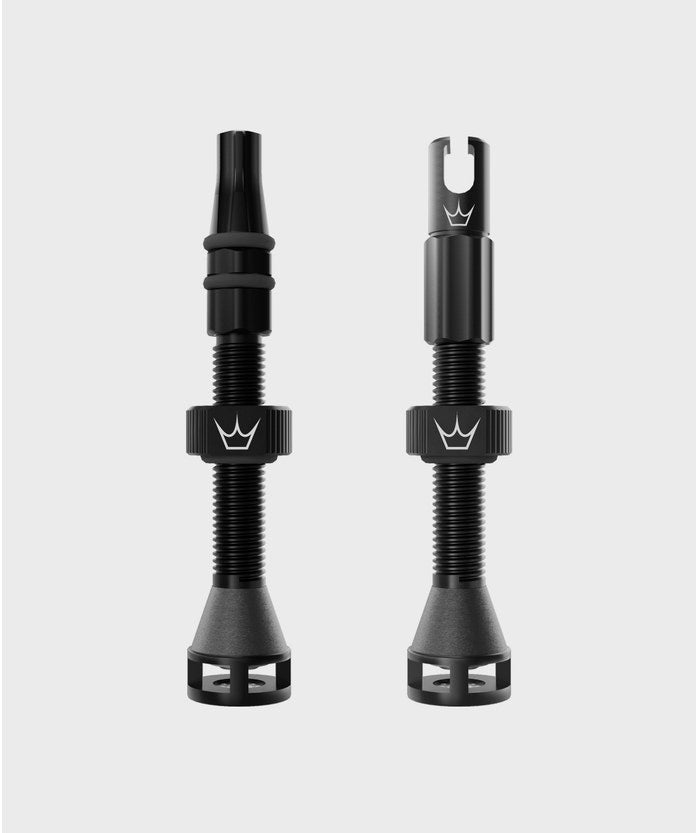 Peaty's Holeshot Fast Flow Tubeless Valves Black 42mm