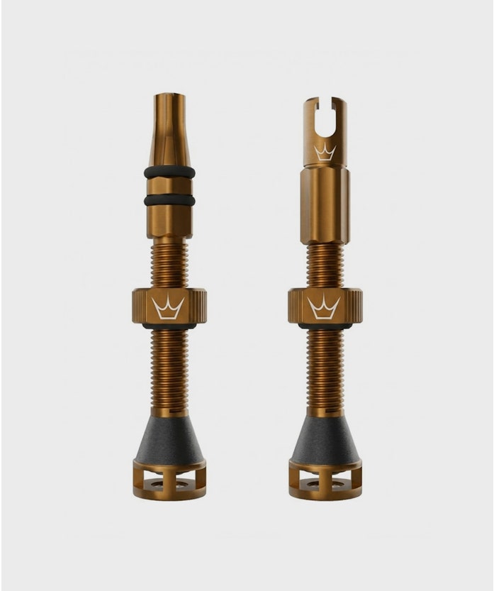 Peaty's Holeshot Fast Flow Tubeless Valves Bourbon 42mm