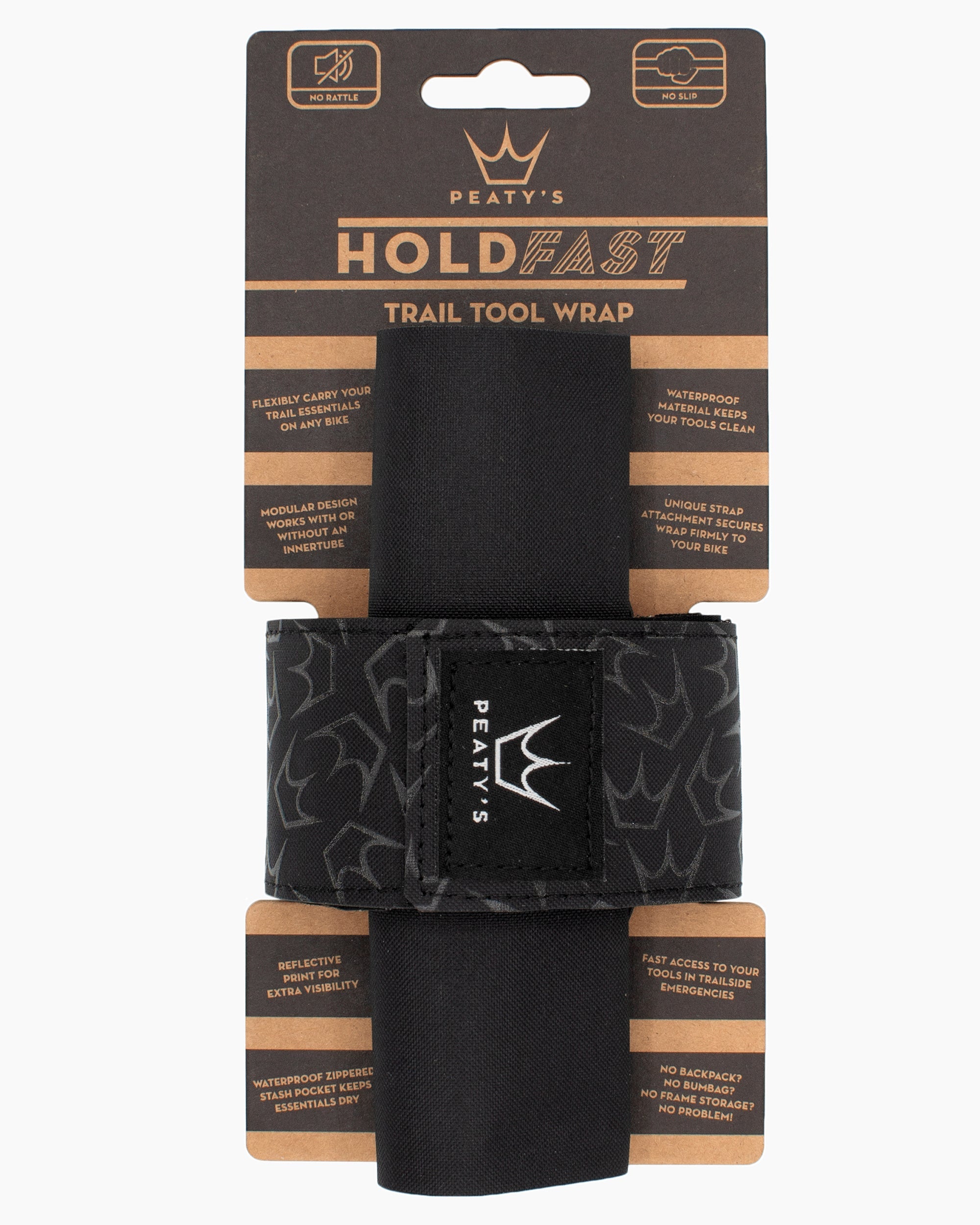 Peatys HoldFast Trail Tool Wrap Black
