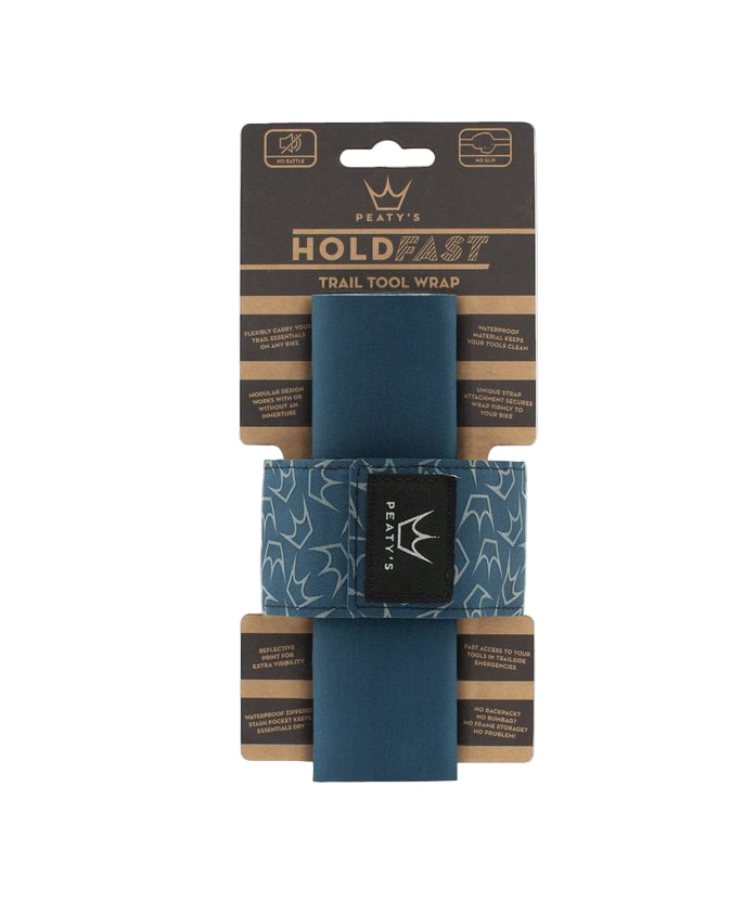 Peatys HoldFast Trail Tool Wrap Ocean Blue