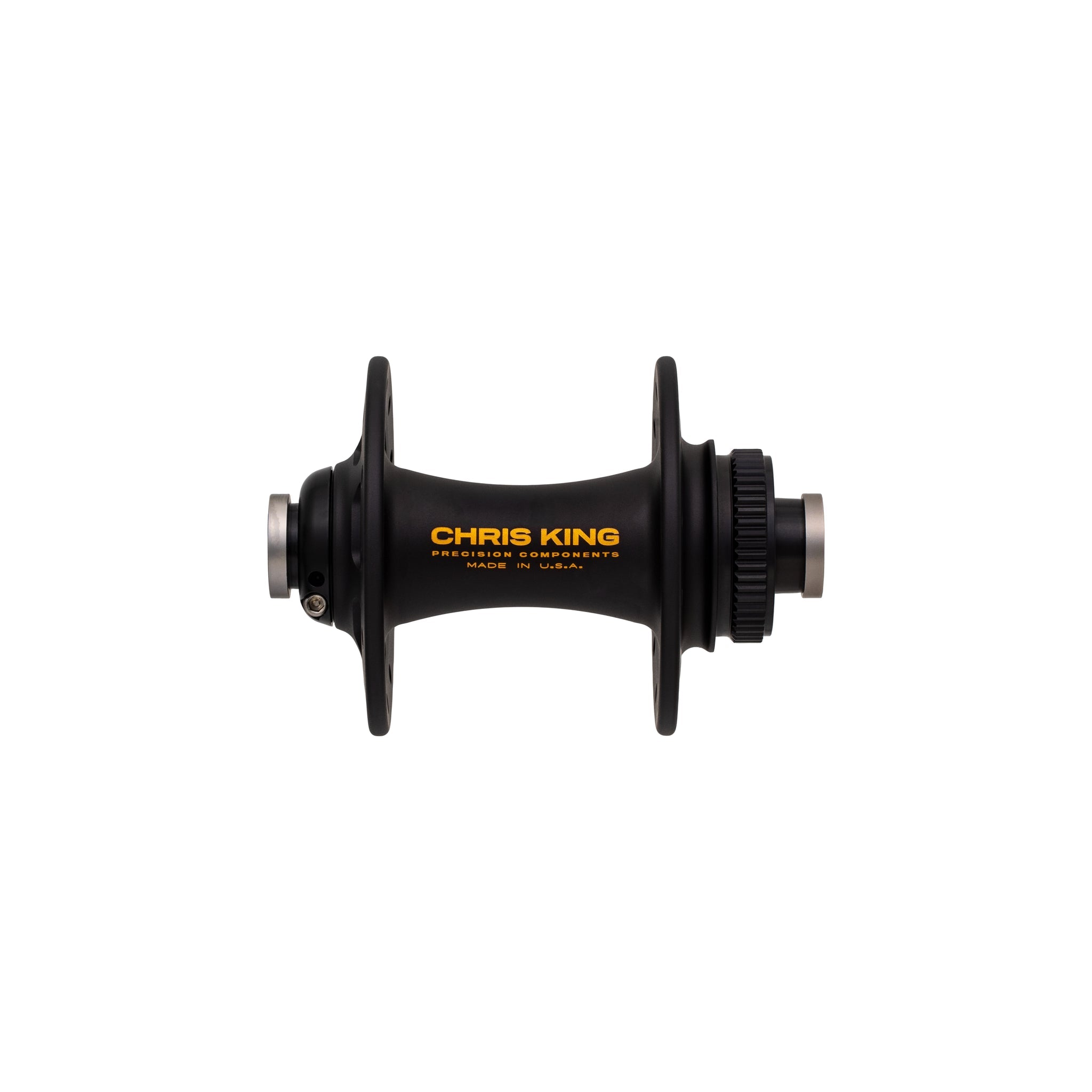 Chris king r4d front hub in yellow and black