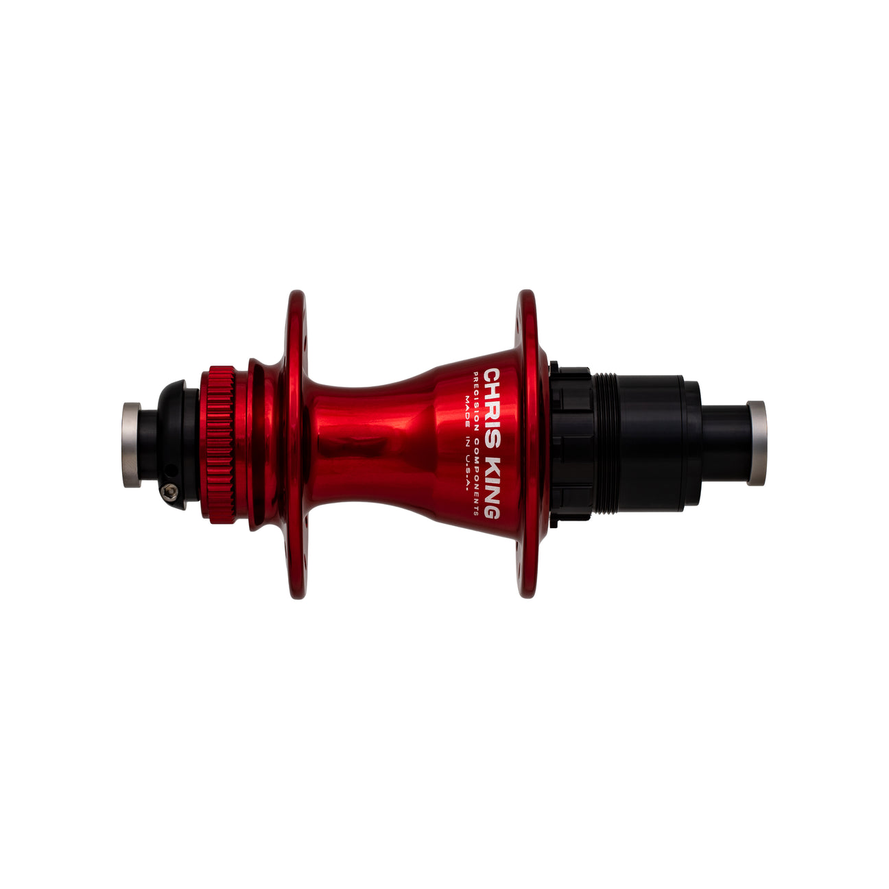 Chris King R45D rear hub in red