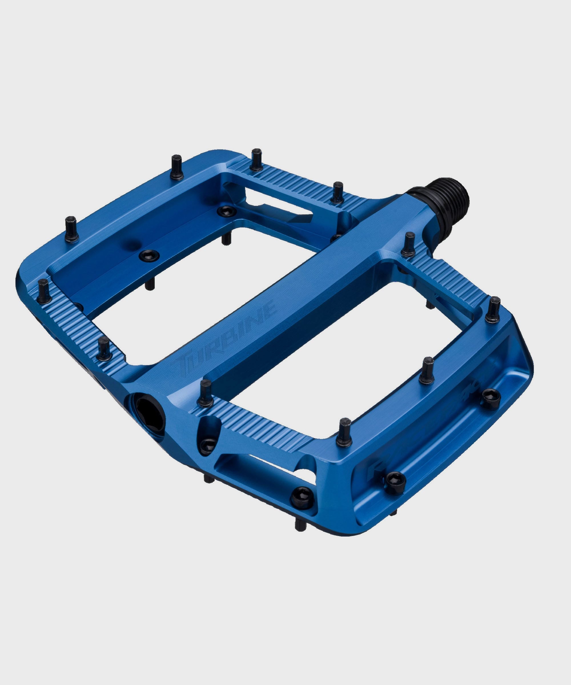 Race Face Turbine Pedals Blue Angle