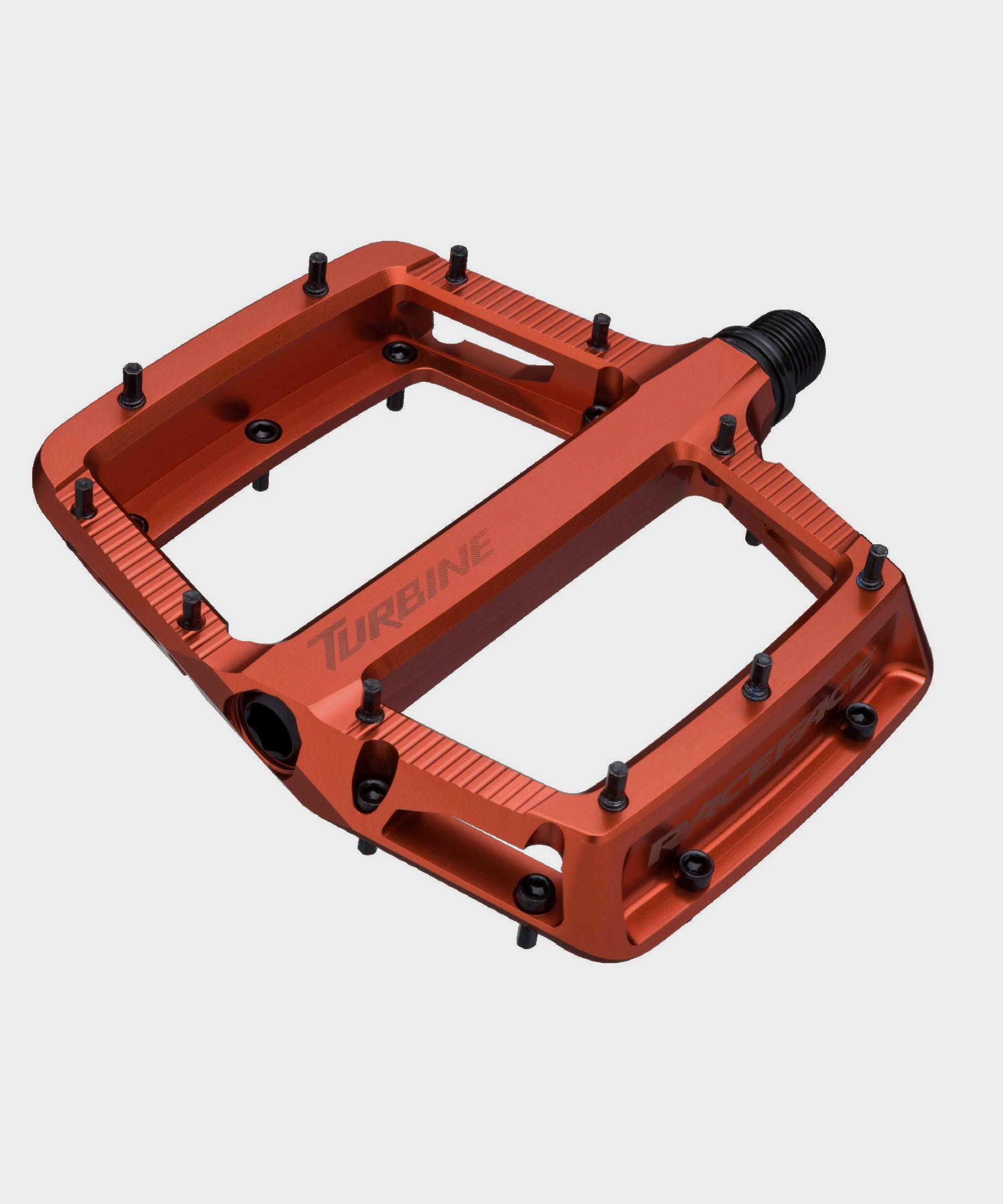 Race Face Turbine Pedals Orange Angle