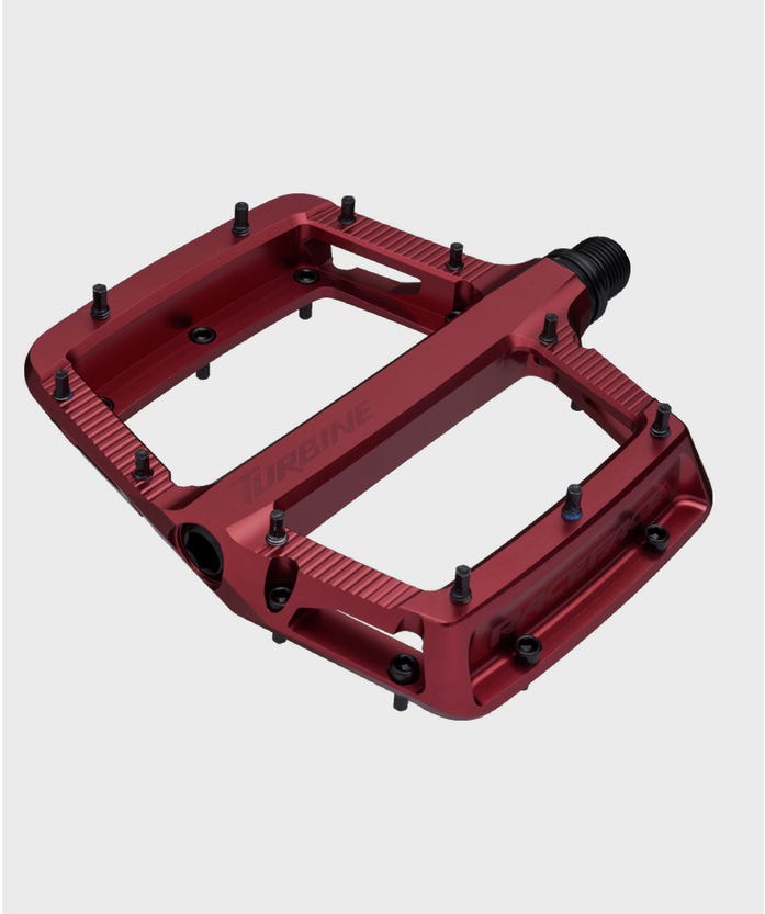 Race Face Turbine Pedals Red Angle