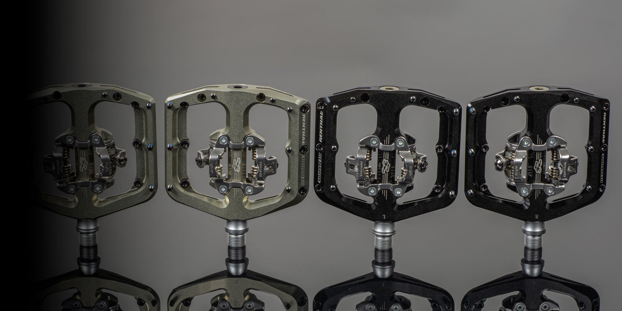 Renthal Revo-DHC Clip Pedals Black and Alugold