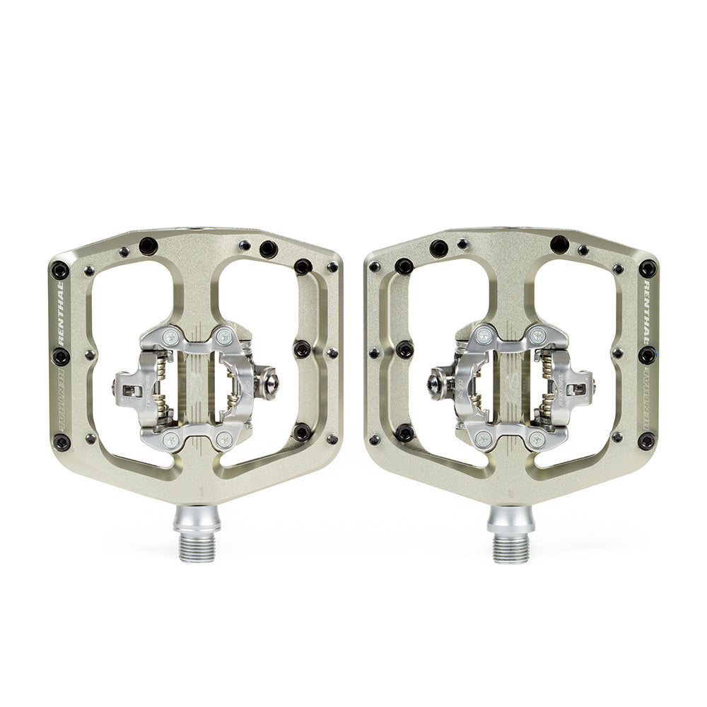 Renthal Revo-DHC Clip Pedals Gold White Background