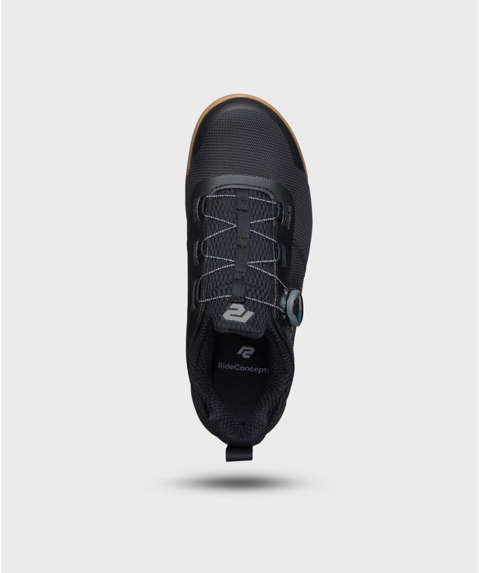 Ride Concepts Accomplice Clip BOA Men's Shoes Top View Black