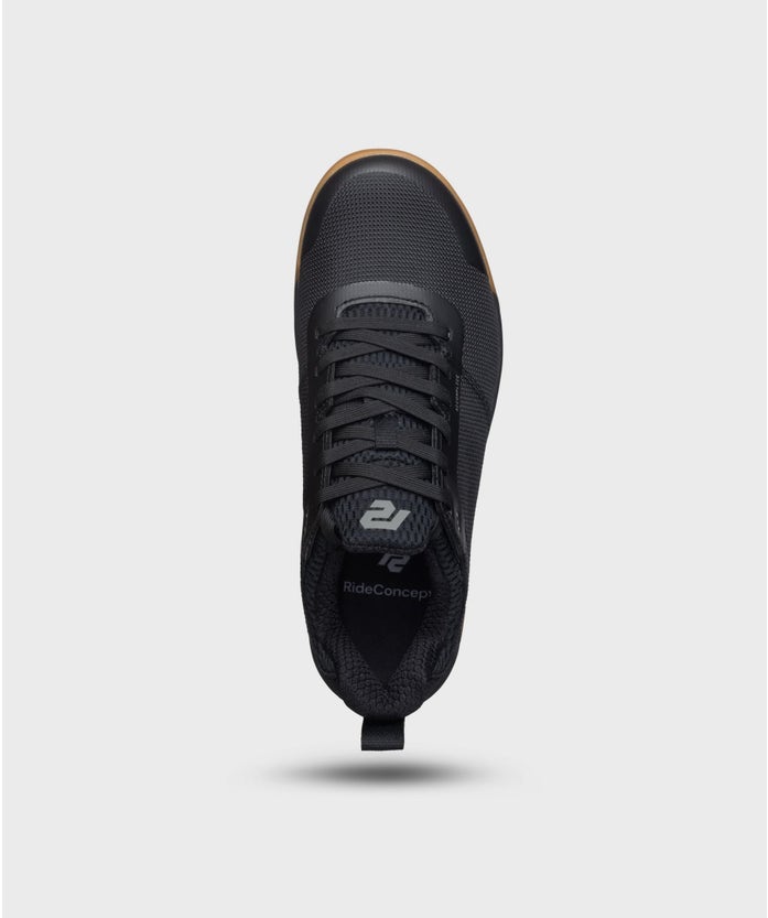 Ride Concepts Accomplice Men's Flat Shoes Black Top View