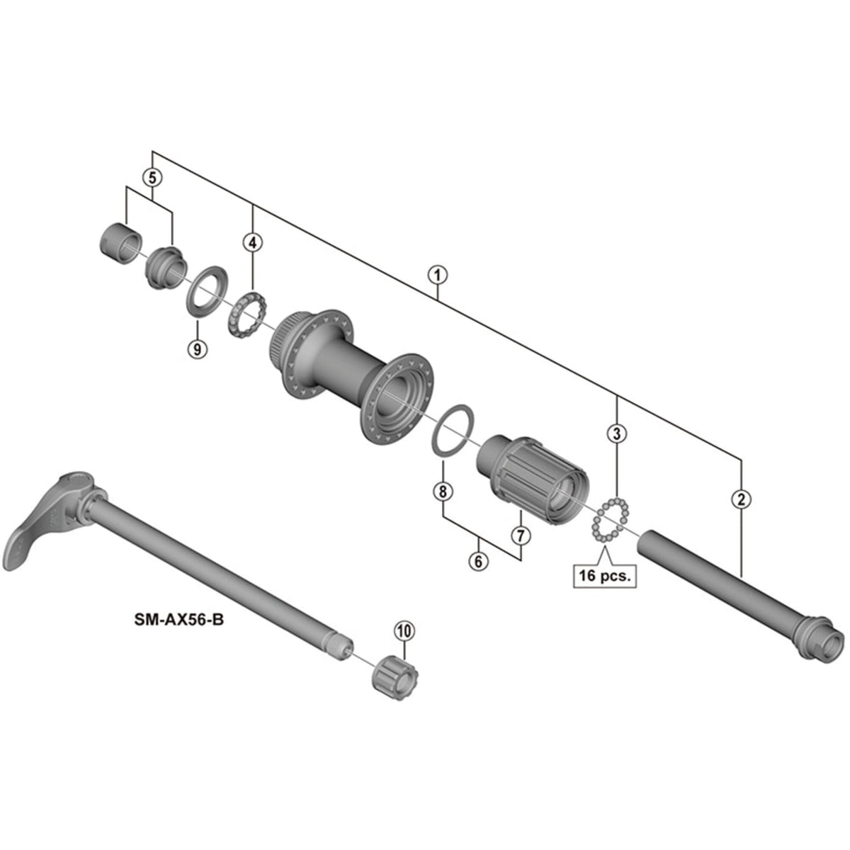 Shimano FH-MT400-B Complete Freewheel Body – Cykel House