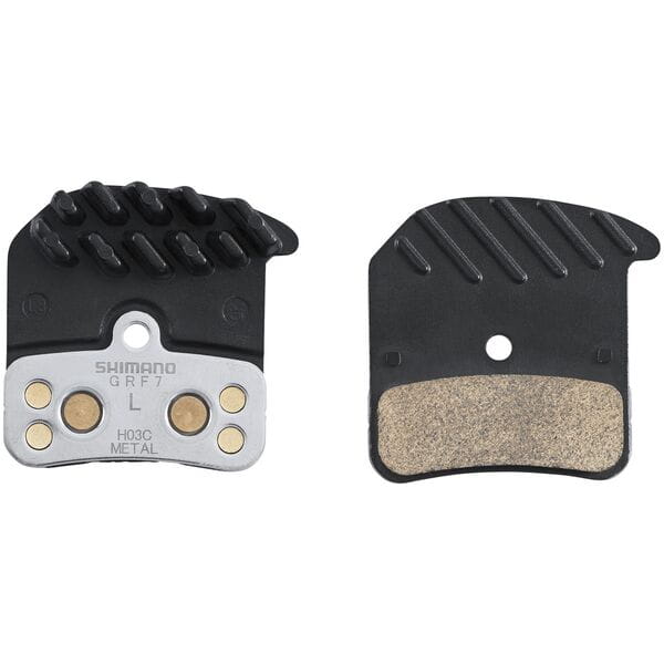 Shimano H03C-MF Disc Pads And Spring Metal Sintered Alloy/Stainless Back Cooling Fins