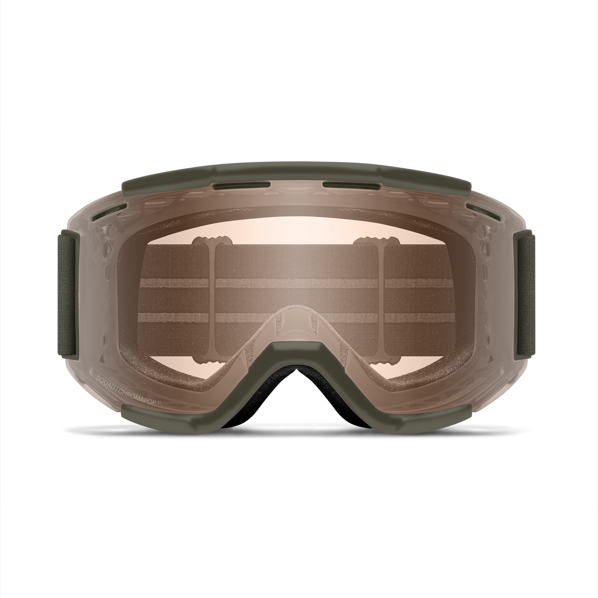 Smith Squad MTB Goggles ChromaPop Amber Low Light Forest Front