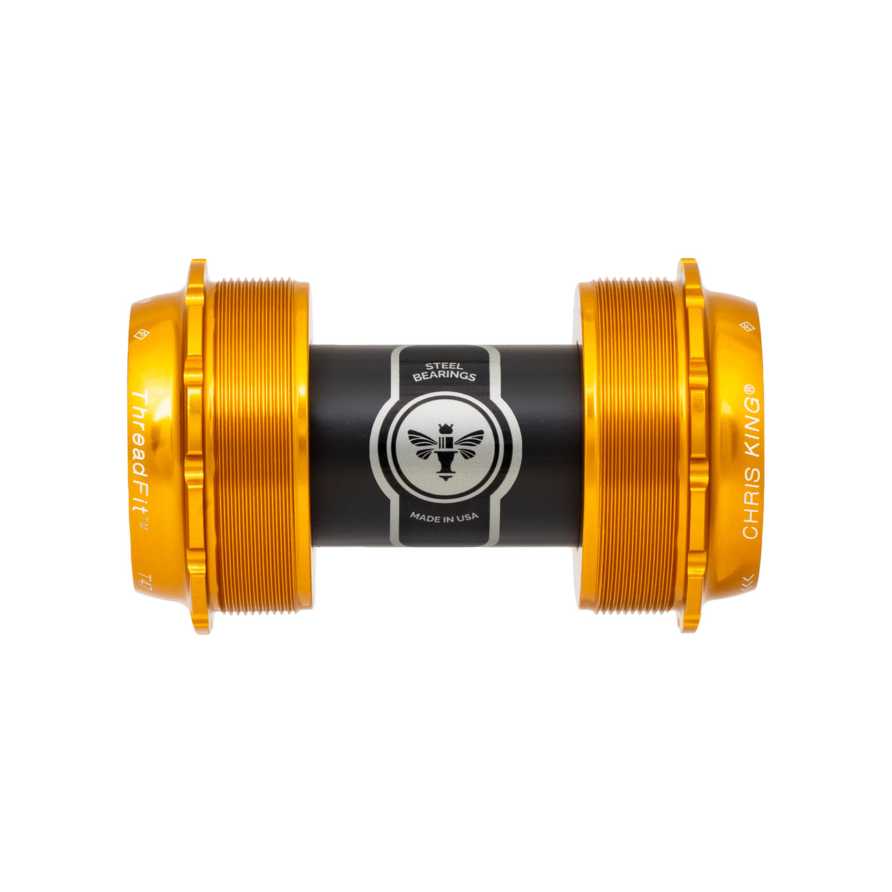 Chris King T47 24 bottom bracket in gold