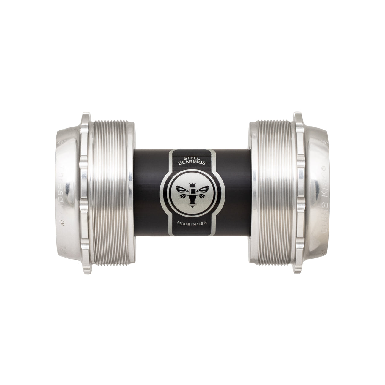 Chris King T47 24 bottom bracket in silver