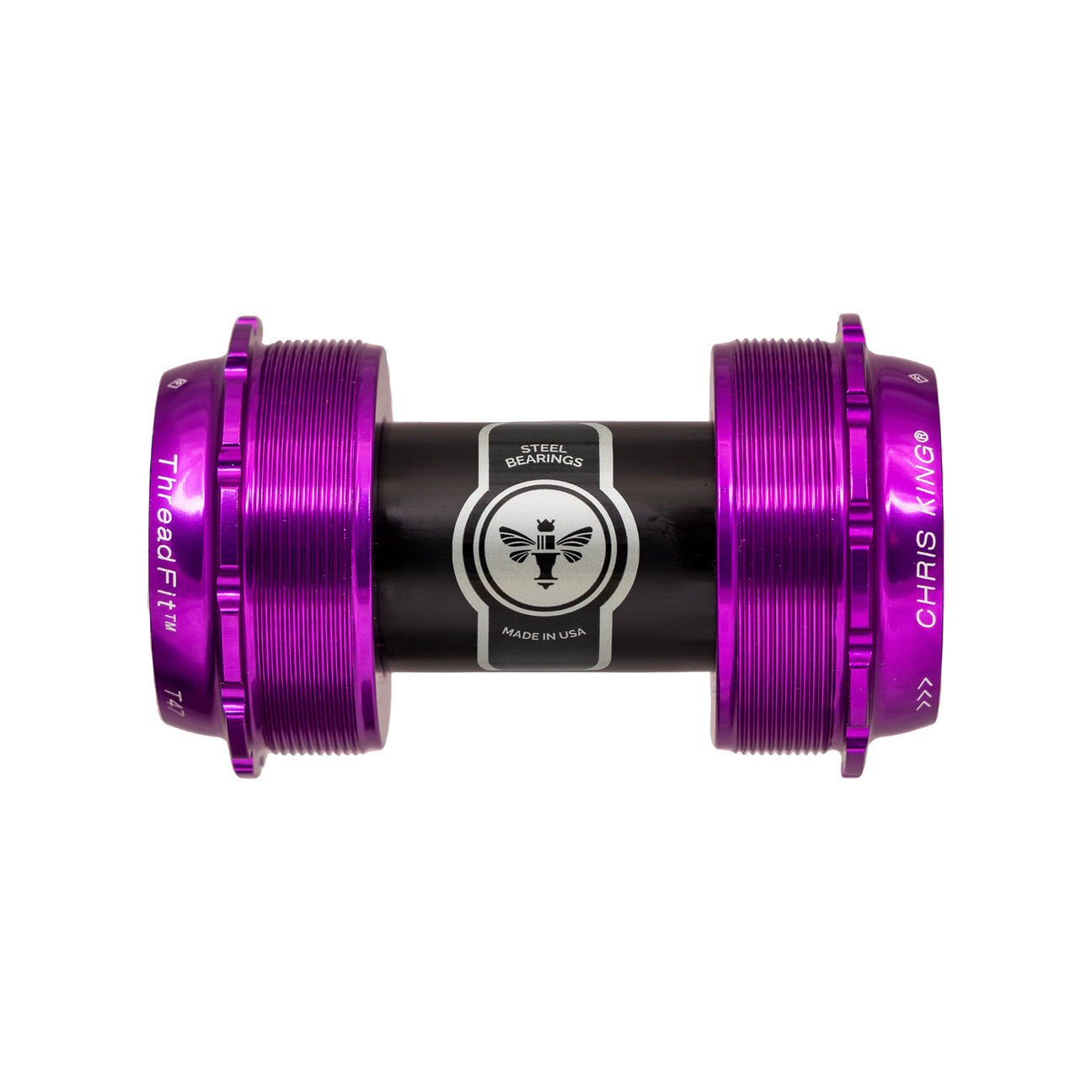 Chris King T47 24 bottom bracket in 3D violet